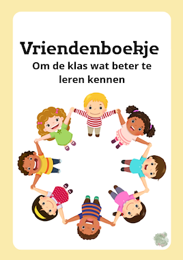 Lesmateriaal vriendenboekje van auteur JufMyrthe