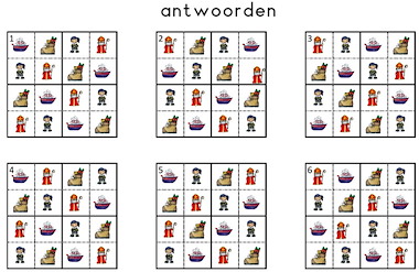 Lesmateriaal Sudoku afbeeldingen 4x4 - Sinterklaas van auteur Annette slide 4