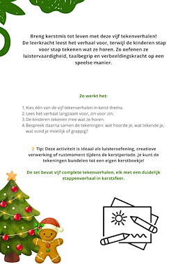 Lesmateriaal Kerst Tekenverhalen – Luisteren, Tekeningen & Fantasie van auteur Juf_C slide 2