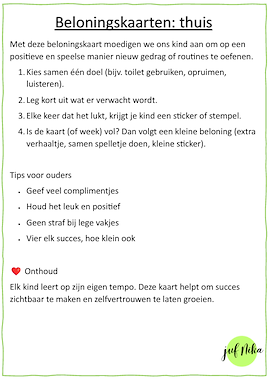 Lesmateriaal Beloningskaarten van auteur Juf Nika slide 2