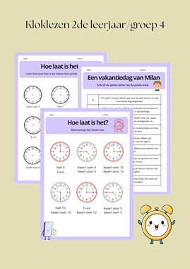 Lesmateriaal Kloklezen 2de leerjaar/groep 4 van auteur Speelwijs