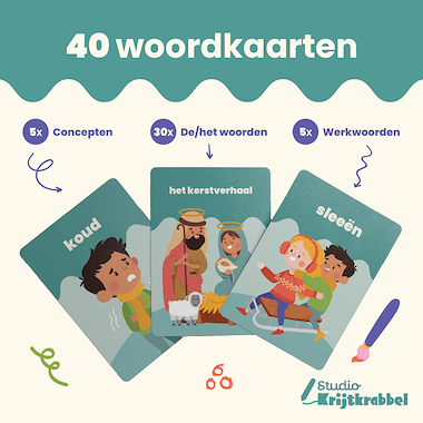 Lesmateriaal Taalbundel Winter | Werkbladen voor Groep 1 en 2 van auteur Studio Krijtkrabbel slide 2