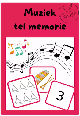 Lesmateriaal Muziek - tel memorie van auteur PeuterKleuter