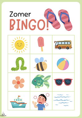 Lesmateriaal Zomer vakantie bingo analyse synthese woordenschat  van auteur Cuddlesndcoffee