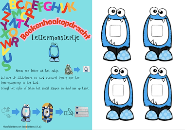 Lesmateriaal boekenhoekopdracht : lettermonstertje van auteur Katy Janssens slide 2