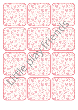 Lesmateriaal Memory Valentijn Beertjes van auteur Little Play Friends slide 4