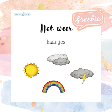 Lesmateriaal Weerkalender 3 van auteur MiaenCo