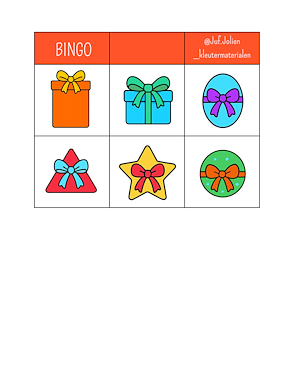 Lesmateriaal Voelspel cadeautjes bingo van auteur kleutermaterialen_diy slide 2