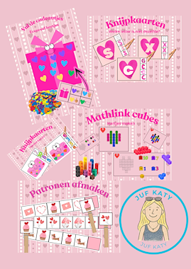 Lesmateriaal Tema valentijn: bundel van auteur Juf Katy