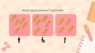 lesmateriaal Digibordles rekenen groep 1 en 2 van auteur Juf Jaleesa en juf Tessa