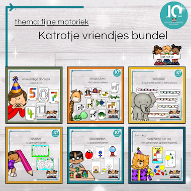 Lesmateriaal vriendjes bundel fijne motoriek van auteur katrotje