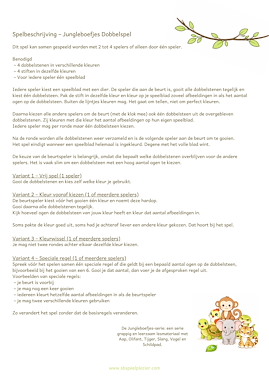 Lesmateriaal Jungleboefjes Dobbelspel van auteur SB Speelplezier slide 4