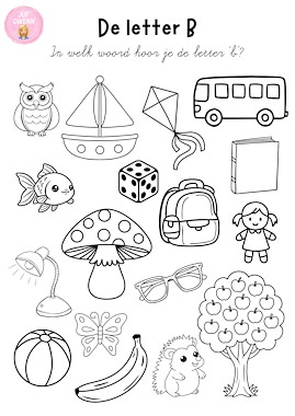 Lesmateriaal Waar hoor ik de letter? klanken horen van auteur Juf Gwenn slide 3