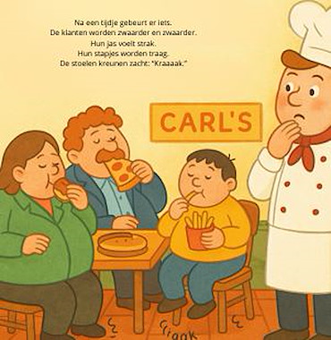 Lesmateriaal Praatplaatverhaal Karel de kok en gezond koken van auteur Jeti Creations slide 2