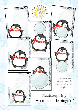 Lesmateriaal Plaatsbepaling winter: waar staat de pinguïn? van auteur Kleutertalent