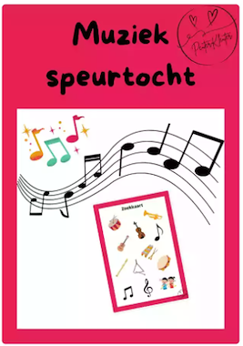 Lesmateriaal Muziek - speurtocht van auteur PeuterKleuter