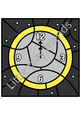 Lesmateriaal Kleuren naar voorbeeld thema nieuwjaar van auteur Little Play Friends slide 2