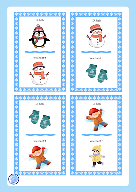 Lesmateriaal Ik heb...Wie heeft... (winter editie) groep 2-3-4 van auteur Alexandra Wit slide 2