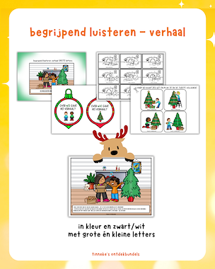 Lesmateriaal Kerstdictees + verhaal begrijpend luisteren van auteur Tinnekes ontdekbundels slide 3