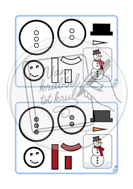 Lesmateriaal Winterfiguren knippen van auteur Van krabbel tot krul slide 2