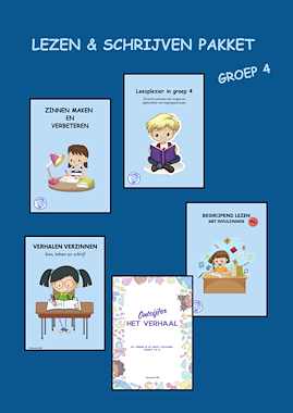 Lesmateriaal Lezen en Schrijven Pakket - Groep 4 (40% KORTING!!) van auteur Alexandra Wit
