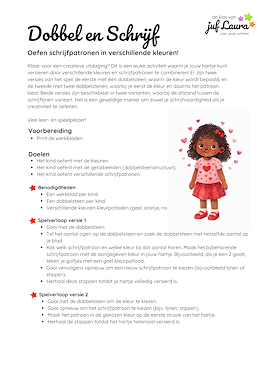 Lesmateriaal Valentijn - Dobbel & Schrijf van auteur De klas van juf Laura slide 4