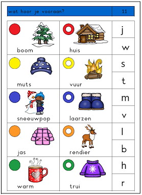 Lesmateriaal Logico - Piccolo - WINTER van auteur Annette slide 3