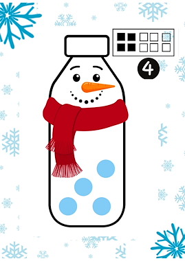 Lesmateriaal sneeuwmannen vullen van auteur CreaLi slide 3