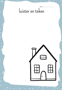 Lesmateriaal Luister en teken (thema winter) van auteur Juffen eersteklas slide 2