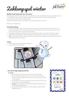 Lesmateriaal Winter - Zaklampspel - Vormen van auteur De klas van juf Laura slide 4