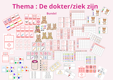 Lesmateriaal Bundel : De dokter/ziek zijn van auteur Juf Katy slide 2