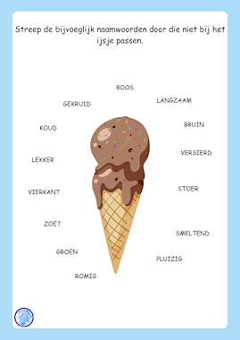 Lesmateriaal Bijvoeglijk naamwoorden van auteur Alexandra Wit slide 3