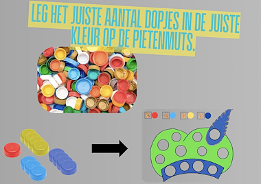 Lesmateriaal Thema : Sint en Piet - Pietenmutsen  van auteur Katy Janssens