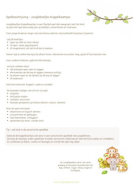 Lesmateriaal Jungleboefjes Koppelkaartjes van auteur SB Speelplezier slide 4