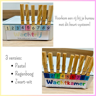 Lesmateriaal De Wachtrij / Wachtkamer Simpele & effectieve klasmanagement van auteur My Teacher Shares slide 2