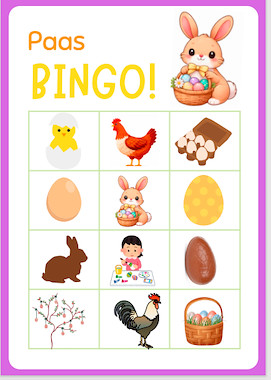 Lesmateriaal Paas Bingo  van auteur Juf_Astrid slide 3