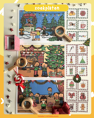 Lesmateriaal Kerst praat en zoekplaten + woordkaarten  van auteur Tinnekes ontdekbundels slide 2