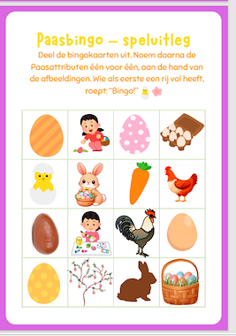 Lesmateriaal Paas Bingo  van auteur Juf_Astrid slide 4