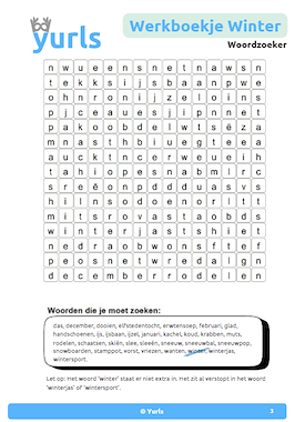 Lesmateriaal Werkboekje Winter groep 5/6 van auteur Yurls slide 4