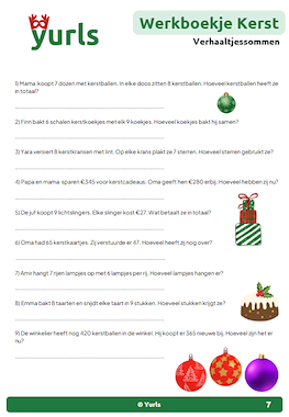 Lesmateriaal Werkboekje Kerst groep 5/6 van auteur Yurls slide 3