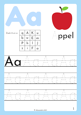 Lesmateriaal Van lijnen naar letters van auteur Alexandra Wit