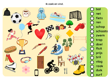 Lesmateriaal Pakket Sport (herbruikbaar) van auteur Kleuterjuf Monique