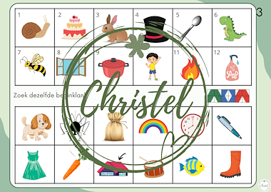 Lesmateriaal Mini loco beginklank van auteur juf Christel13 slide 2