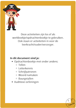 Lesmateriaal Piraten - activiteiten van auteur PeuterKleuter slide 2