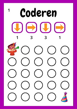 Lesmateriaal Carnaval Coderen – Route Volgen voor Kleuters van auteur Juf_C slide 3