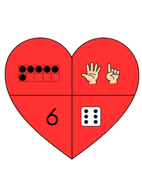 Lesmateriaal Valentijn - tellen van auteur PeuterKleuter slide 3