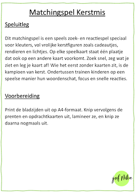 Lesmateriaal Matchingspel Kerstmis van auteur Juf Nika slide 2