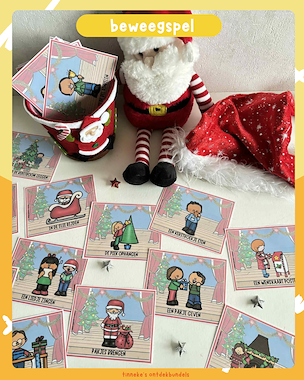 lesmateriaal Kerst beweegkaarten  van auteur Tinnekes ontdekbundels