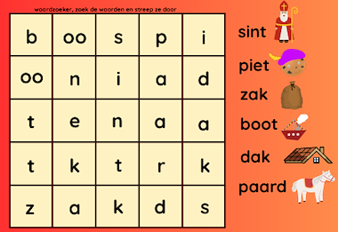 Lesmateriaal Sinterklaas pakket (herbruikbaar met bewegend leren) van auteur Kleuterjuf Monique slide 2
