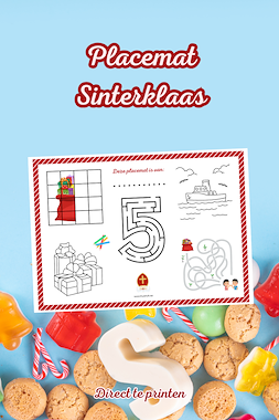 Lesmateriaal Placemat Sinterklaas van auteur Thuisfuif